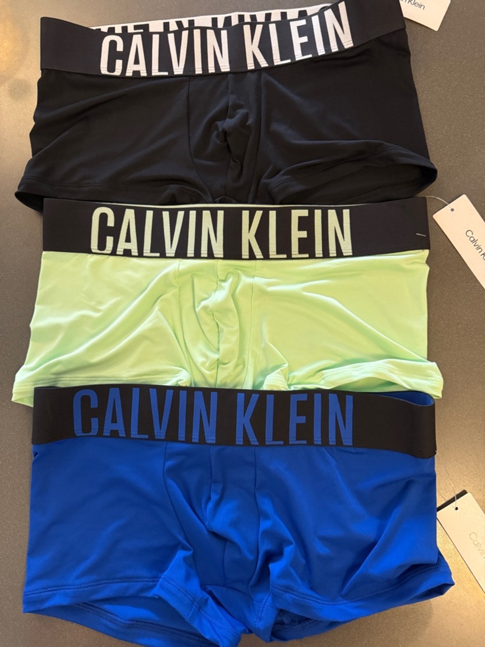 New Calvin Klein Boxer Brief/Low Rise Trunk. Microfiber.  Intense Power